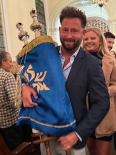 Sheryll Family Carrying the Torah Simchat Torah 2025